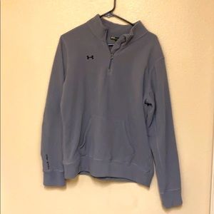 Grey fleece Under Armour pullover.